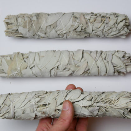 Vykuřovadlo bílá šalvěj - super velký svazek 22 cm (80-95 g)